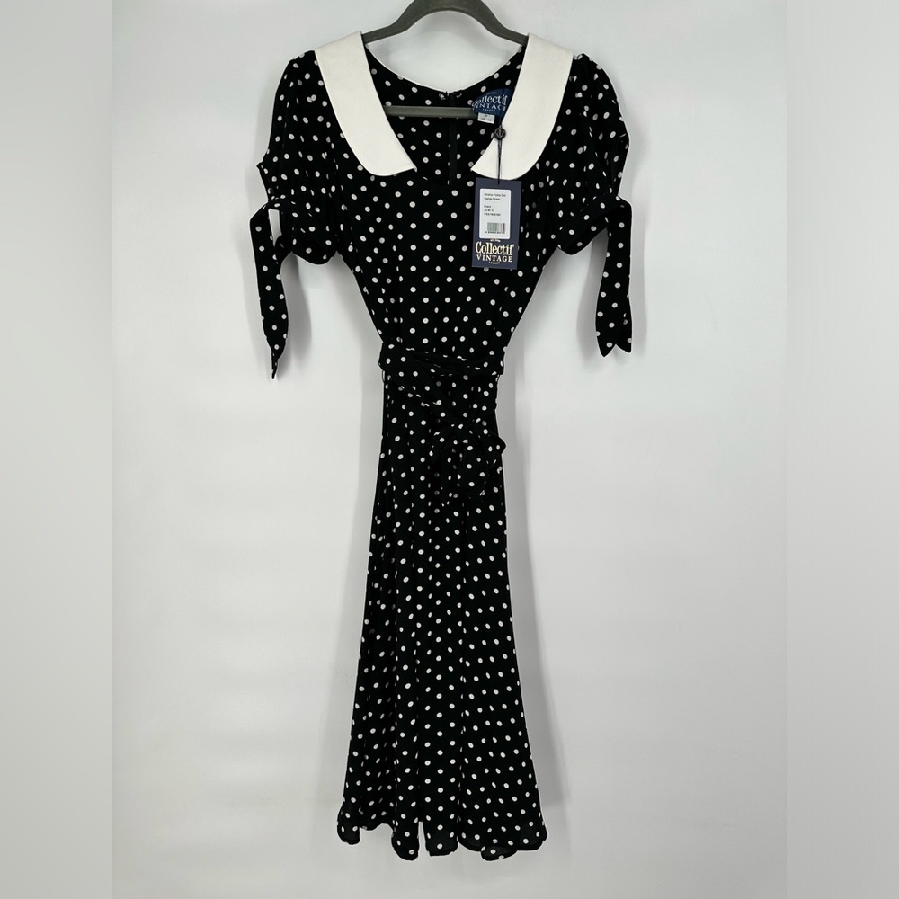 NWT Polka Dot Collectif Vintage Swing Dress